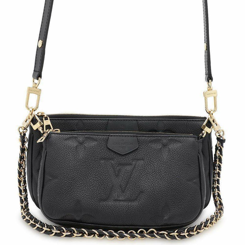 ルイヴィトン ショルダーバッグ モノグラム・アンプラント ミュルティ・ポシェット・アクセソワール M80399 LOUIS VUITTON 黒 ブラック