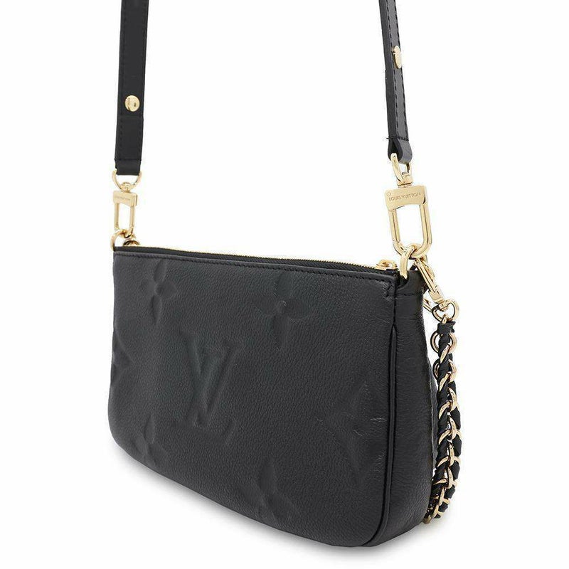 ルイヴィトン ショルダーバッグ モノグラム・アンプラント ミュルティ・ポシェット・アクセソワール M80399 LOUIS VUITTON 黒 ブラック