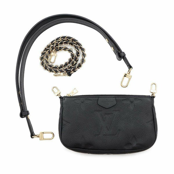 ルイヴィトン ショルダーバッグ モノグラム・アンプラント ミュルティ・ポシェット・アクセソワール M80399 LOUIS VUITTON 黒 ブラック