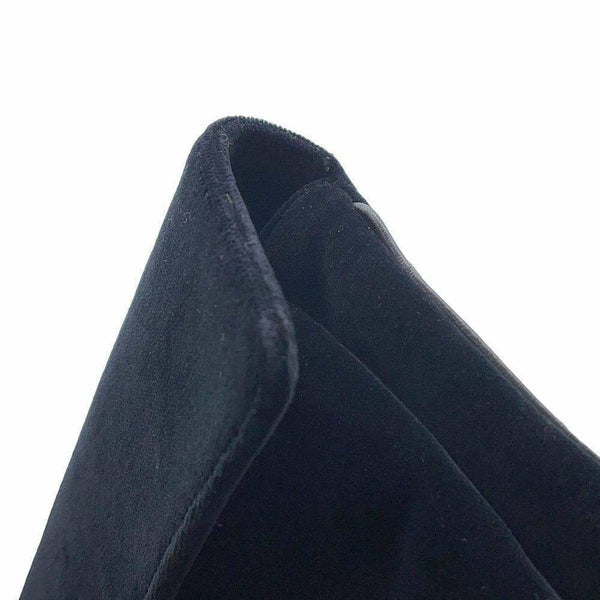 シャネル チェーンショルダーバッグ 2.55 ベロア CHANEL 黒