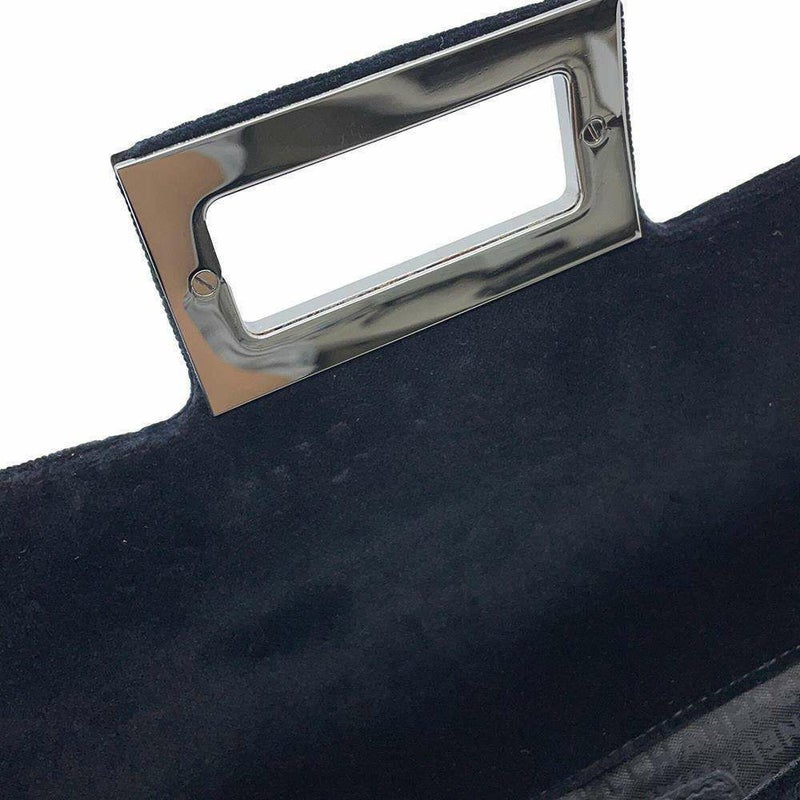 シャネル チェーンショルダーバッグ 2.55 ベロア CHANEL 黒