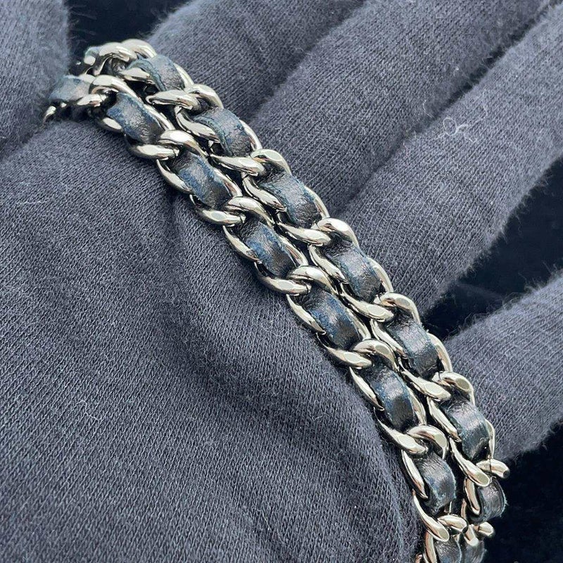 シャネル チェーンショルダーバッグ 2.55 ベロア CHANEL 黒