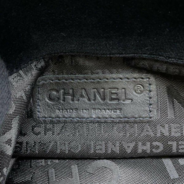 シャネル チェーンショルダーバッグ 2.55 ベロア CHANEL 黒