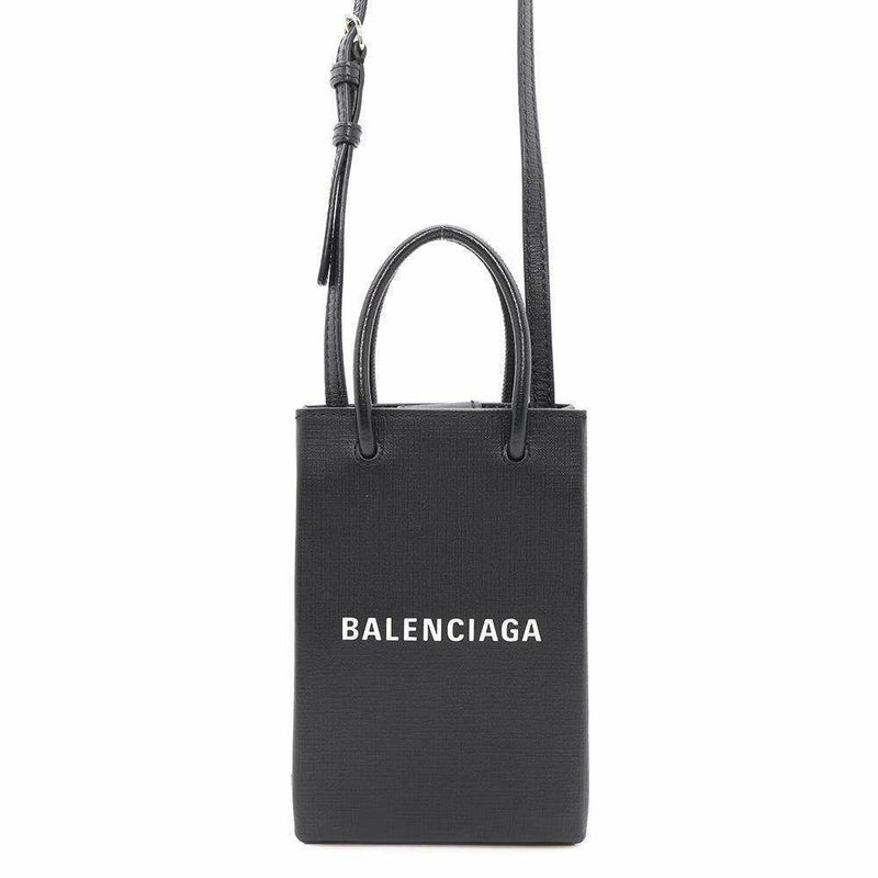 バレンシアガ ショルダーバッグ ショッピング フォンホルダーバッグ 593826 BALENCIAGA ミニバッグ クロスボディ 黒
