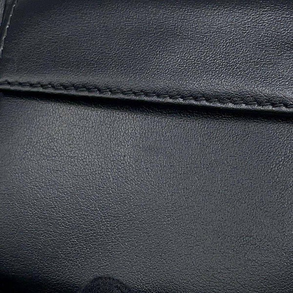 プラダ 二つ折り財布 サフィアーノ レザー ロゴPRADA 財布 メンズ 黒