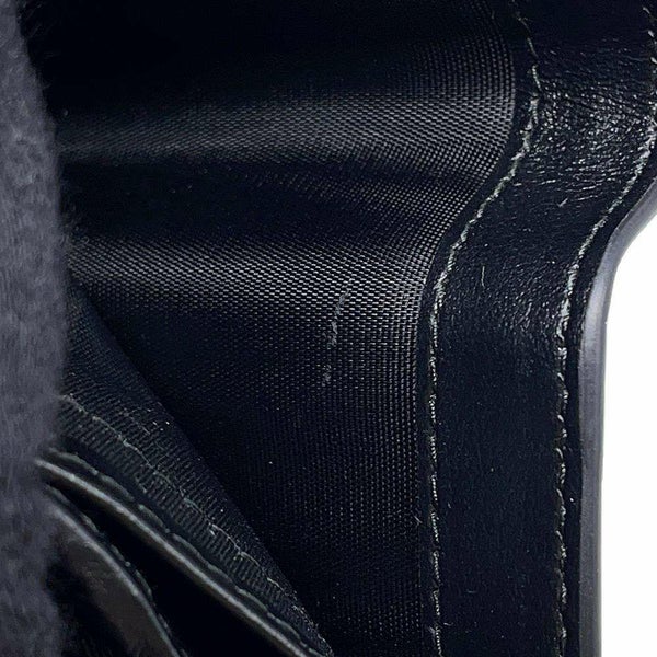 プラダ 二つ折り財布 サフィアーノ レザー ロゴPRADA 財布 メンズ 黒