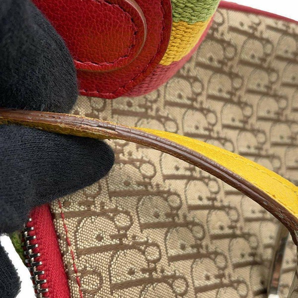 クリスチャン・ディオール ショルダーバッグ ラスタカラー オブリーク サドルバッグ Christian Dior トロッター