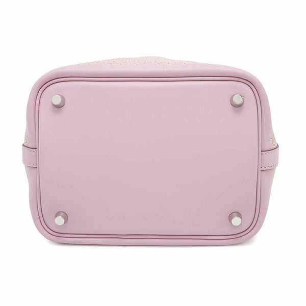 エルメス ハンドバッグ ピコタンロックPM ラッキーデイジー モーヴシルベストル/キュイーブル/ホワイト シルバー金具 スイフト U刻印