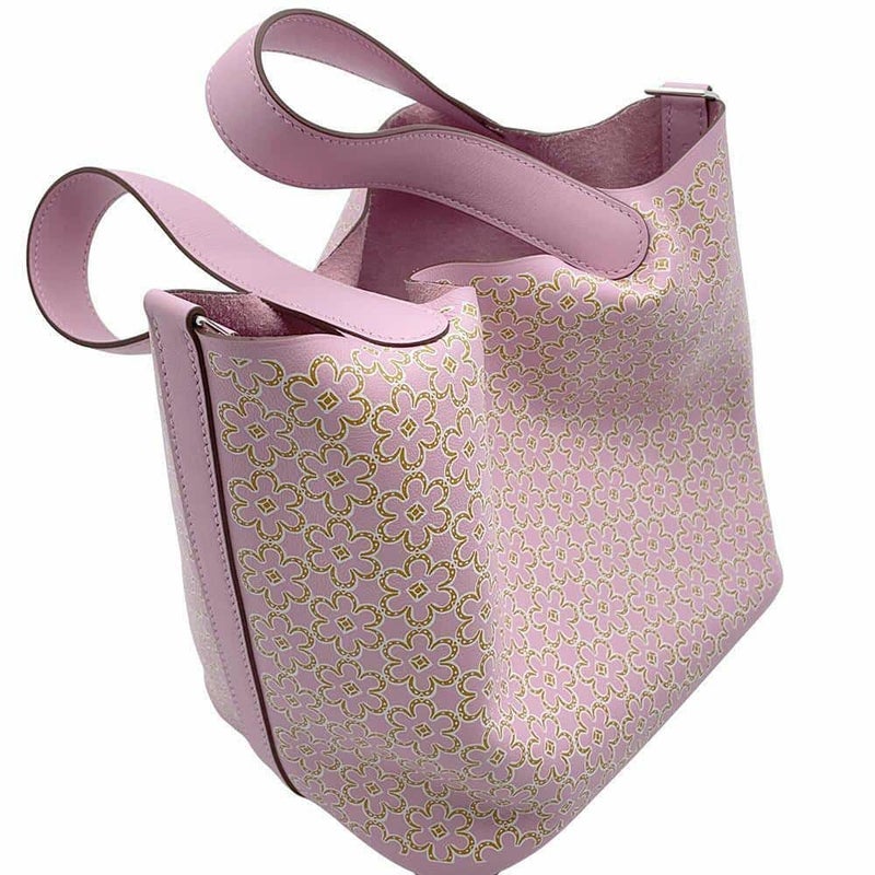 エルメス ハンドバッグ ピコタンロックPM ラッキーデイジー モーヴシルベストル/キュイーブル/ホワイト シルバー金具 スイフト U刻印