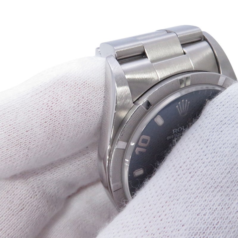 ロレックス オイスターパーペチュアル デイト U番 15210 ROLEX 腕時計 ブルー文字盤