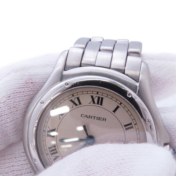カルティエ パンテール クーガー LM W35002F5 Cartier 腕時計 レディース アイボリー文字盤