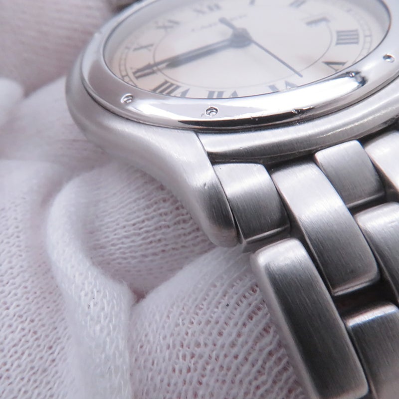 カルティエ パンテール クーガー LM W35002F5 Cartier 腕時計 レディース アイボリー文字盤