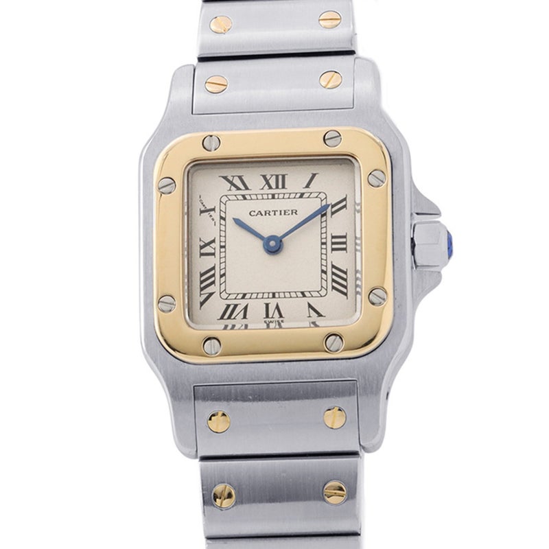 カルティエ サントスガルベ SM W20012C4 Cartier 腕時計 ウォッチ クォーツ アイボリー文字盤