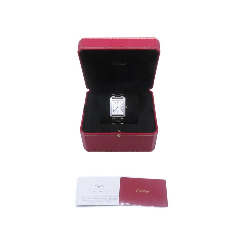 カルティエ タンク ソロ XL W5200028 Cartier 腕時計 シルバー文字盤