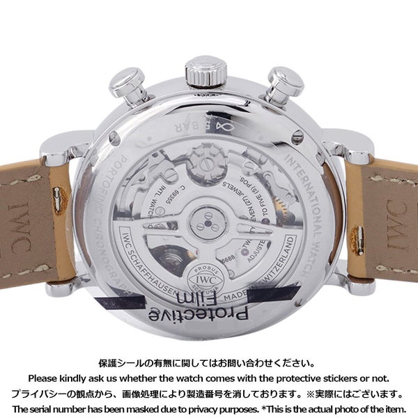 IWC ポートフィノ クロノグラフ 39 IW391502 腕時計 白文字盤