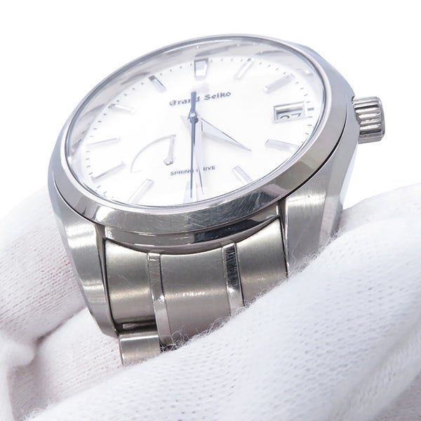 セイコー グランドセイコー ヘリテージ コレクション チタン SBGA211 スプリングドライブ SEIKO 腕時計 白文字盤 雪白
