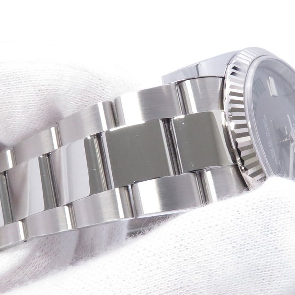 ロレックス デイトジャスト36 SS/K18WG ホワイトゴールド ランダム 126234 ROLEX 腕時計 スレート文字盤 ローマン