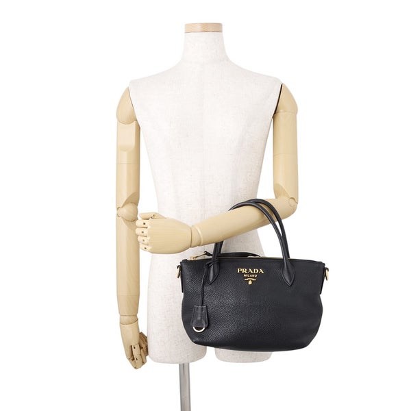 プラダ ハンドバッグ ヴィッテロダイノ レザー 1BA111 PRADA 2way 黒
