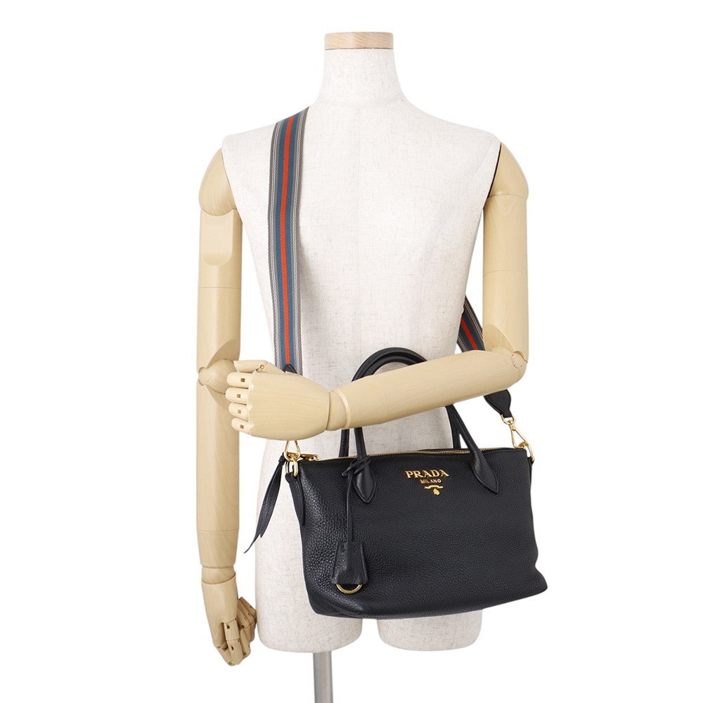 プラダ ハンドバッグ ヴィッテロダイノ レザー 1BA111 PRADA 2way 黒