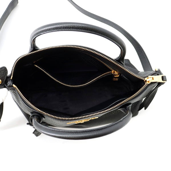 プラダ ハンドバッグ ヴィッテロダイノ レザー 1BA111 PRADA 2way 黒