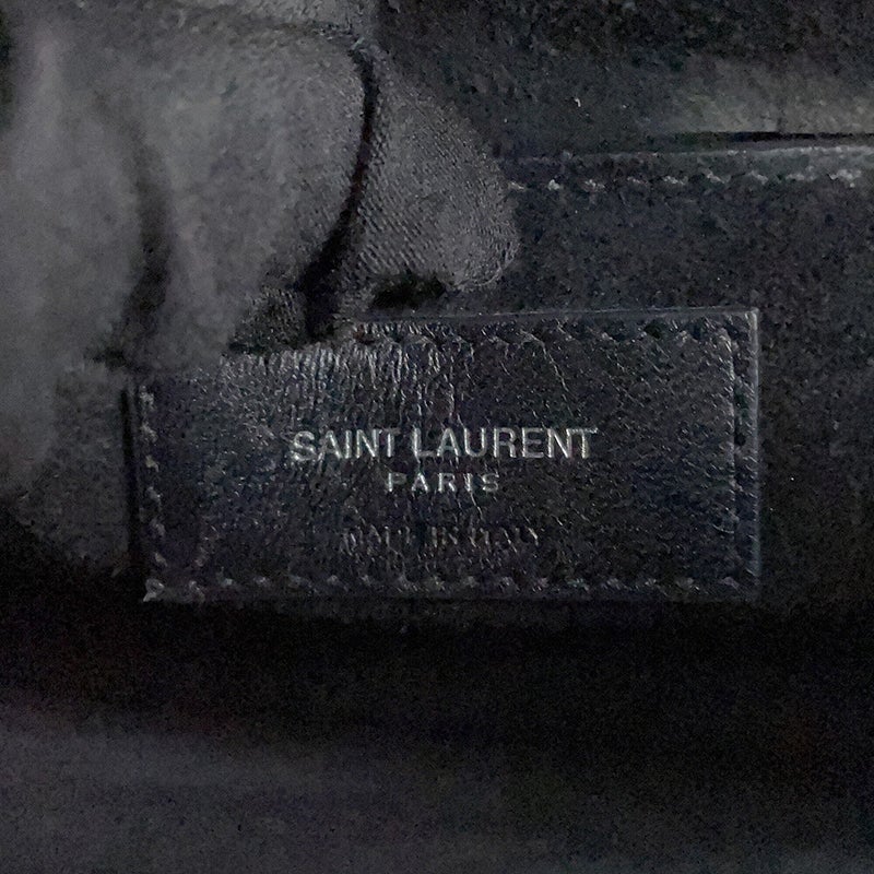 サンローランパリ チェーンショルダーバッグ サンセット ミディアム クロコ型押しレザー 442906 SAINT LAURENT PARIS 黒 2way