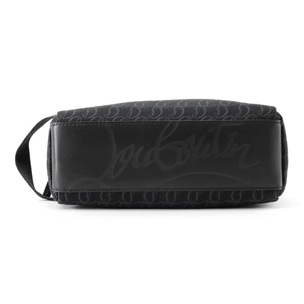 クリスチャン・ルブタン クラッチバッグ ZIP N FLAP ジャカード キャンバス 1245219 Christian Louboutin 黒