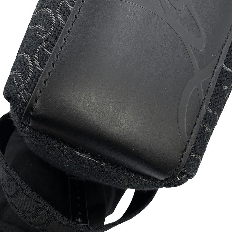 クリスチャン・ルブタン クラッチバッグ ZIP N FLAP ジャカード キャンバス 1245219 Christian Louboutin 黒