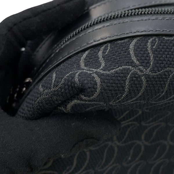 クリスチャン・ルブタン クラッチバッグ ZIP N FLAP ジャカード キャンバス 1245219 Christian Louboutin 黒