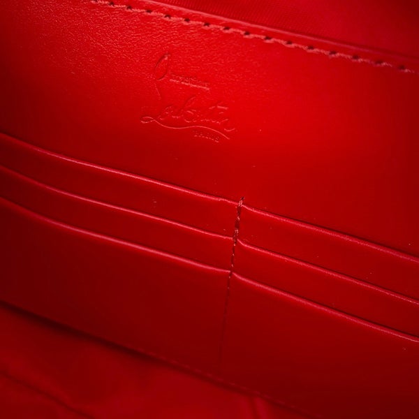 クリスチャン・ルブタン クラッチバッグ ZIP N FLAP ジャカード キャンバス 1245219 Christian Louboutin 黒