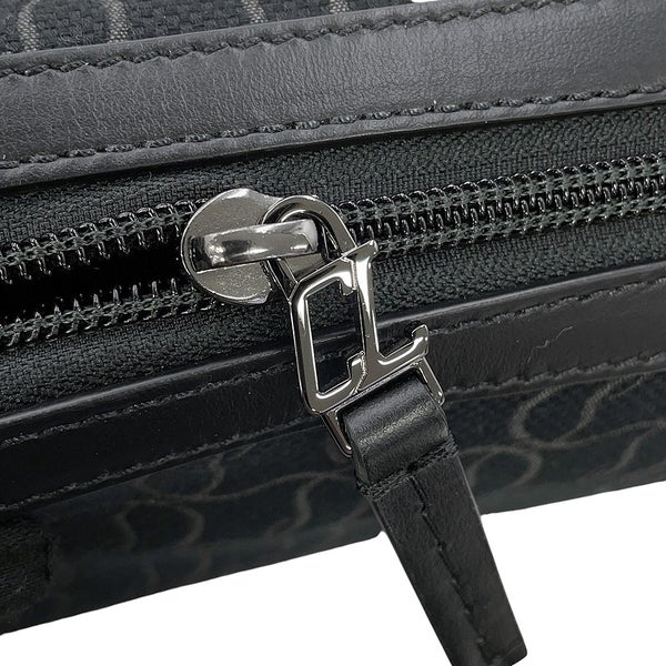 クリスチャン・ルブタン クラッチバッグ ZIP N FLAP ジャカード キャンバス 1245219 Christian Louboutin 黒