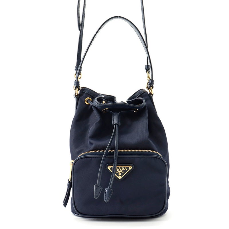 プラダ ハンドバッグ デュエット 巾着 ナイロン レザー1BH038 PRADA 2way
