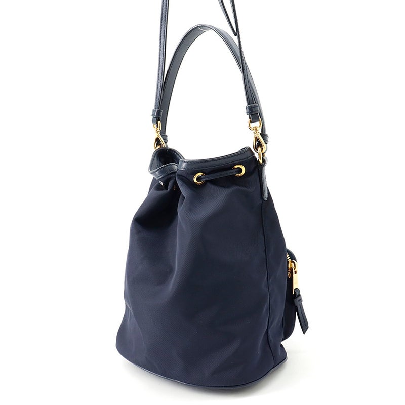 プラダ ハンドバッグ デュエット 巾着 ナイロン レザー1BH038 PRADA 2way