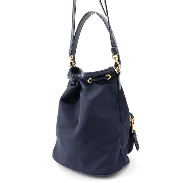 プラダ ハンドバッグ デュエット 巾着 ナイロン レザー1BH038 PRADA 2way