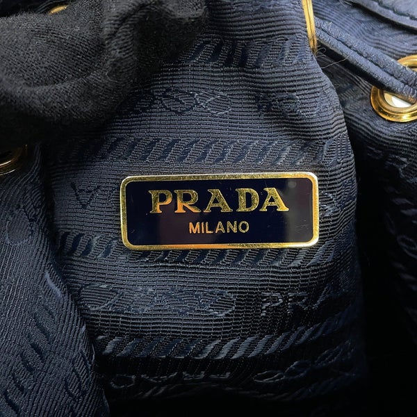 プラダ ハンドバッグ デュエット 巾着 ナイロン レザー1BH038 PRADA 2way