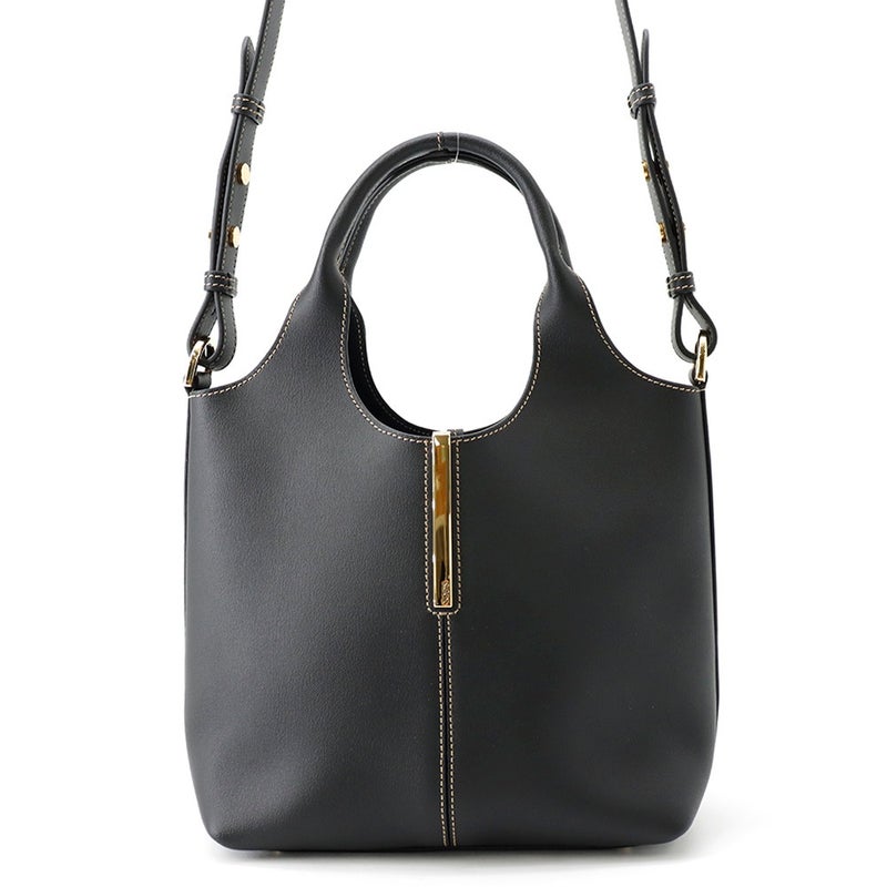 トッズ ハンドバッグ ショッピングトート ミニ カーフレザー XBWEBRF0100UBLB999 TOD'S 2way 黒