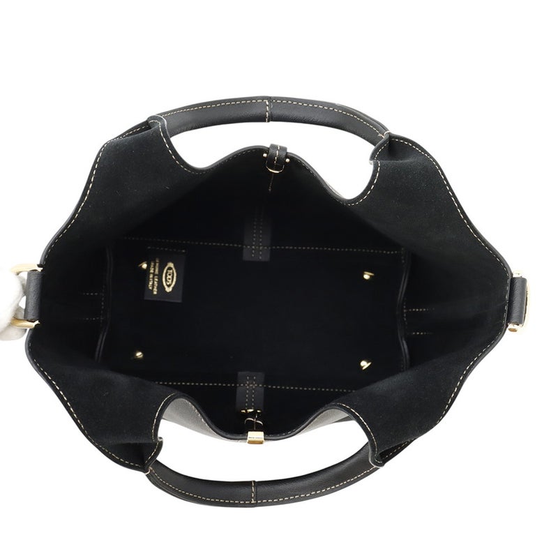 トッズ ハンドバッグ ショッピングトート ミニ カーフレザー XBWEBRF0100UBLB999 TOD'S 2way 黒
