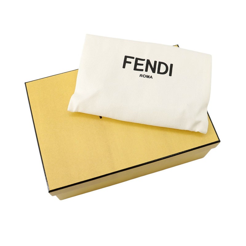 フェンディ チャーム  おにぎり カルングスネークレザー/シープファー 7AP080 FENDI チャーム 白 黒