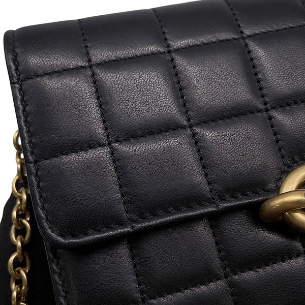 サンローランパリ チェーンショルダーウォレット ル・マイヨン カーフレザー 696608 SAINT LAURENT PARIS 財布 黒