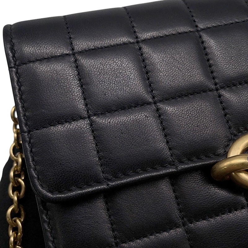 サンローランパリ チェーンショルダーウォレット ル・マイヨン カーフレザー 696608 SAINT LAURENT PARIS 財布 黒
