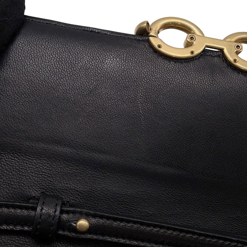 サンローランパリ チェーンショルダーウォレット ル・マイヨン カーフレザー 696608 SAINT LAURENT PARIS 財布 黒