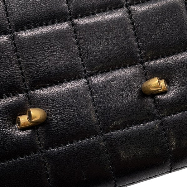 サンローランパリ チェーンショルダーウォレット ル・マイヨン カーフレザー 696608 SAINT LAURENT PARIS 財布 黒