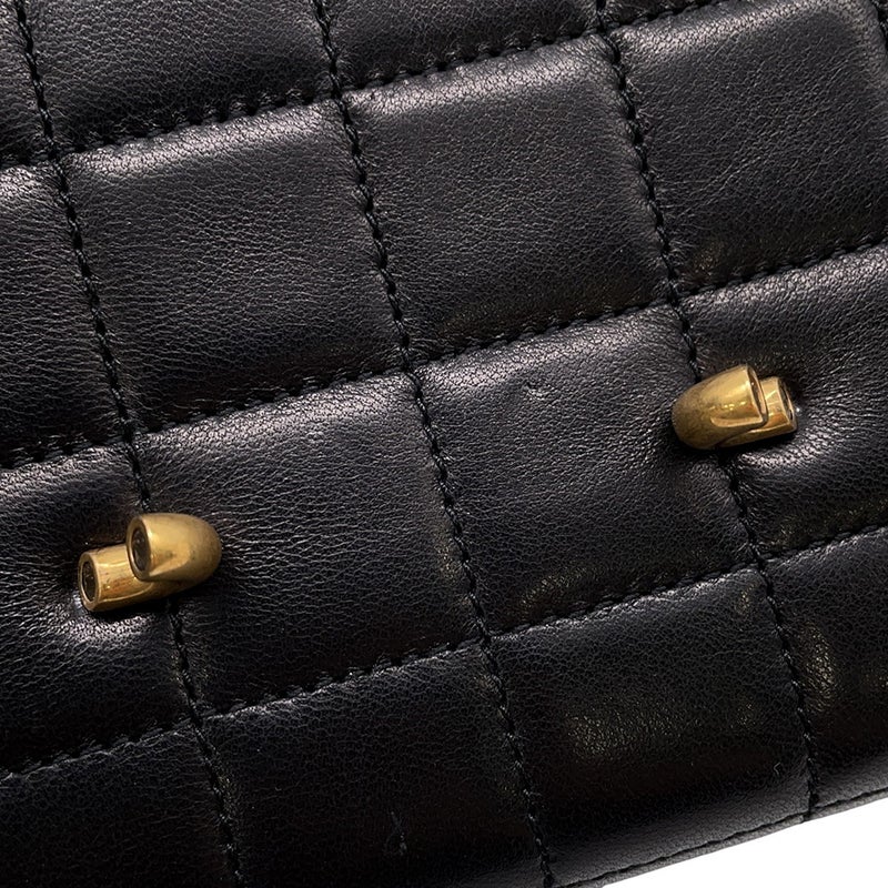 サンローランパリ チェーンショルダーウォレット ル・マイヨン カーフレザー 696608 SAINT LAURENT PARIS 財布 黒