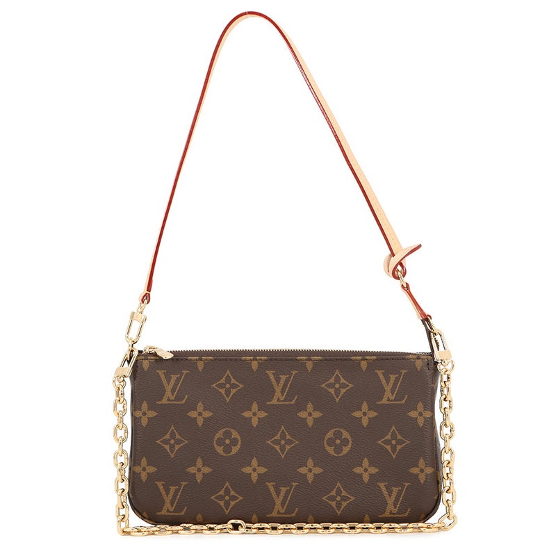 ルイヴィトン ハンドバッグ モノグラム ポシェット・アクセソワール M82766 LOUIS VUITTON ブラウン