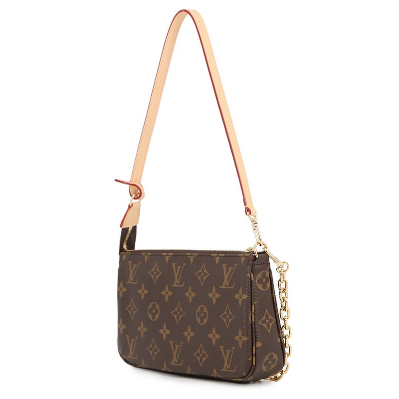 ルイヴィトン ハンドバッグ モノグラム ポシェット・アクセソワール M82766 LOUIS VUITTON ブラウン
