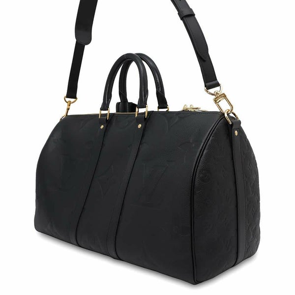 ルイヴィトン ボストンバッグ モノグラム・アンプラント ジャイアント キーポル・バンドリエール45 M45532トラベル 旅行 黒 ブラック