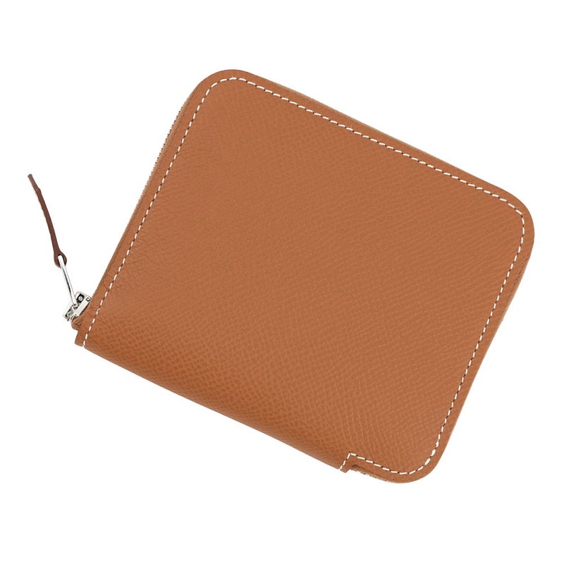 エルメス コインケース アザップコンパクト シルクイン ゴールド/カシス/シルバー金具 エプソン G刻印 HERMES