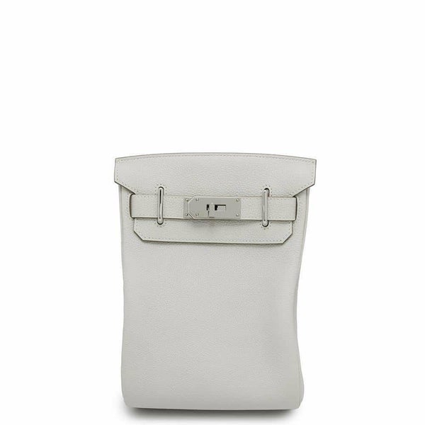 エルメス ボディバッグ ケリー アッカドPM パールグレー/シルバー金具 トゴ B刻印 メンズ