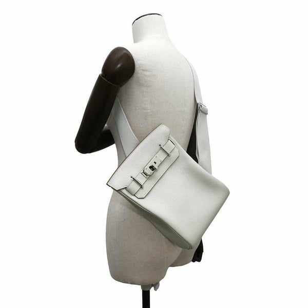 エルメス ボディバッグ ケリー アッカドPM パールグレー/シルバー金具 トゴ B刻印 メンズ