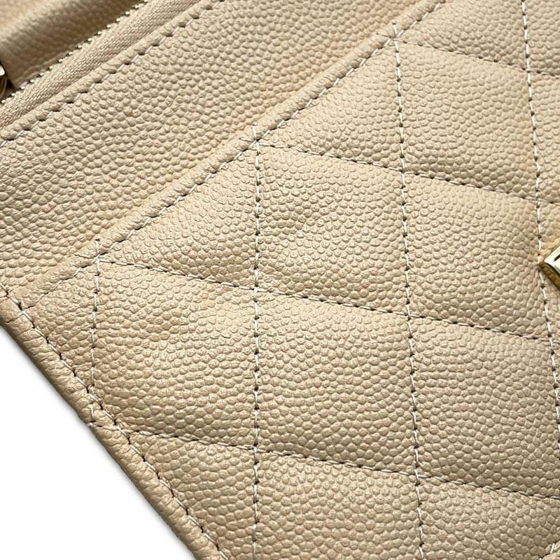 シャネル チェーンウォレット マトラッセ ココロック キャビアスキン A80766 CHANEL 財布