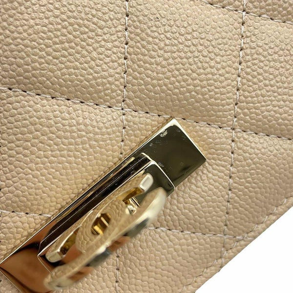 シャネル チェーンウォレット マトラッセ ココロック キャビアスキン A80766 CHANEL 財布